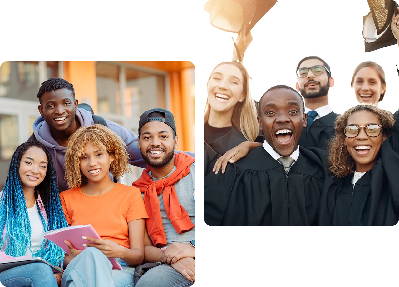 A group of people that are smiling for the camera.